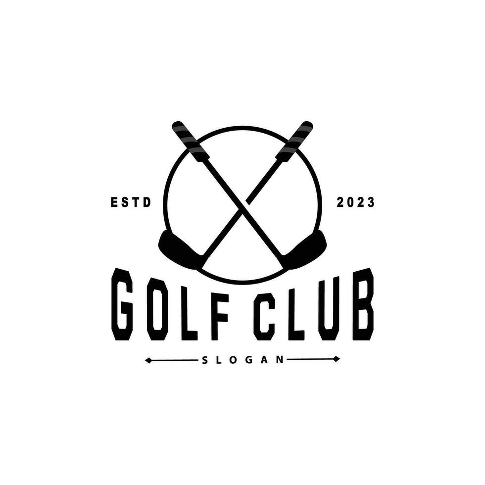 le golf logo, Balle Jeu sport club équipe le golf, Jeu tournoi conception, symbole modèle illustration vecteur