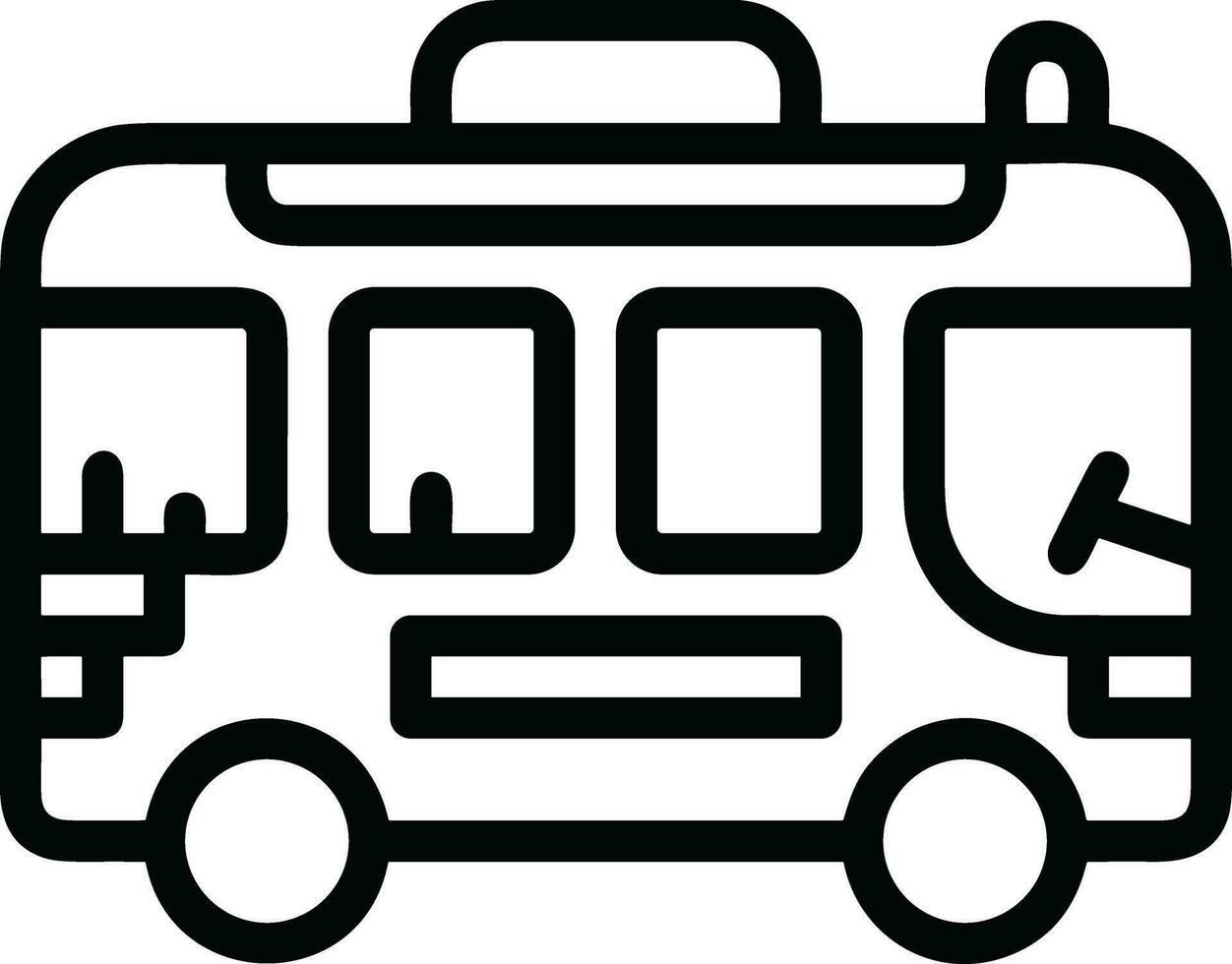 autobus transport symbole icône vecteur image. illustration de le silhouette autobus transport Publique Voyage conception image. eps dix