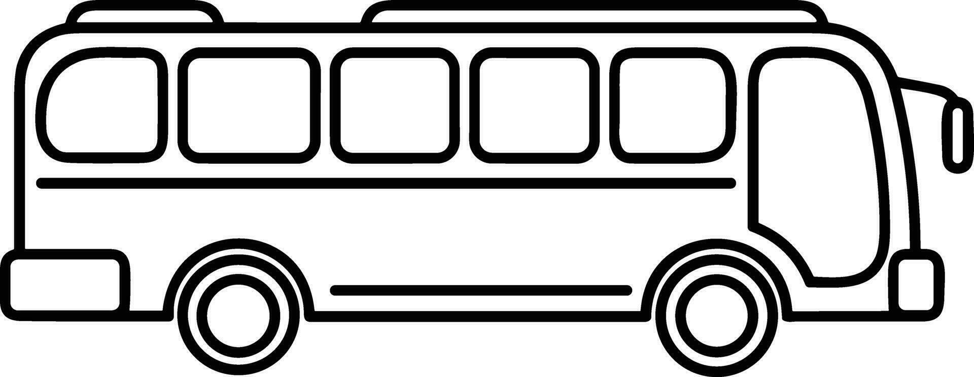 autobus transport symbole icône vecteur image. illustration de le silhouette autobus transport Publique Voyage conception image. eps dix