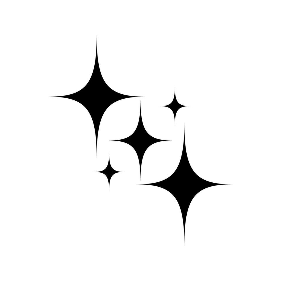 scintillait étoile vecteur icône isolé sur blanc Contexte.