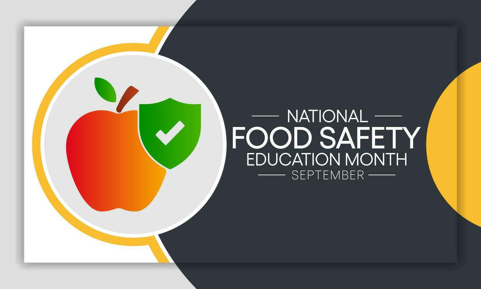nationale nourriture sécurité éducation mois observé chaque pendant septembre. vecteur illustration