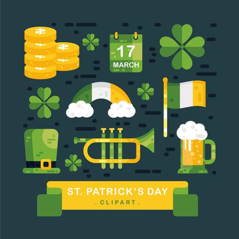 St.Patrick's Clipart Vecteur