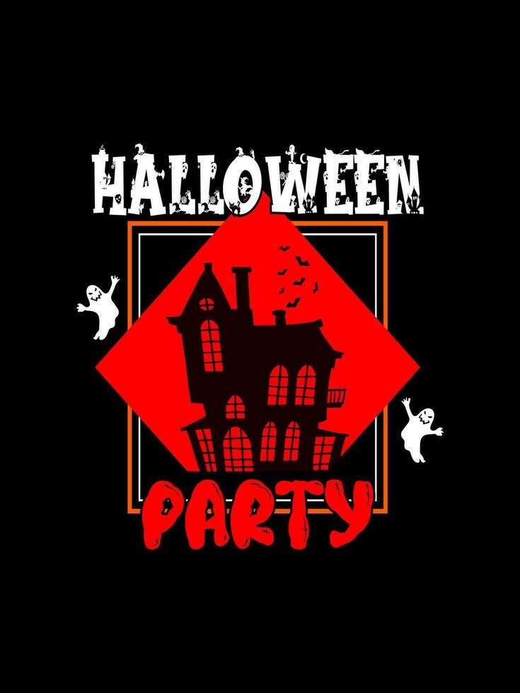 Halloween horreur ancien T-shirt conception et effrayant caractères impression modèle vecteur typographie graphique art