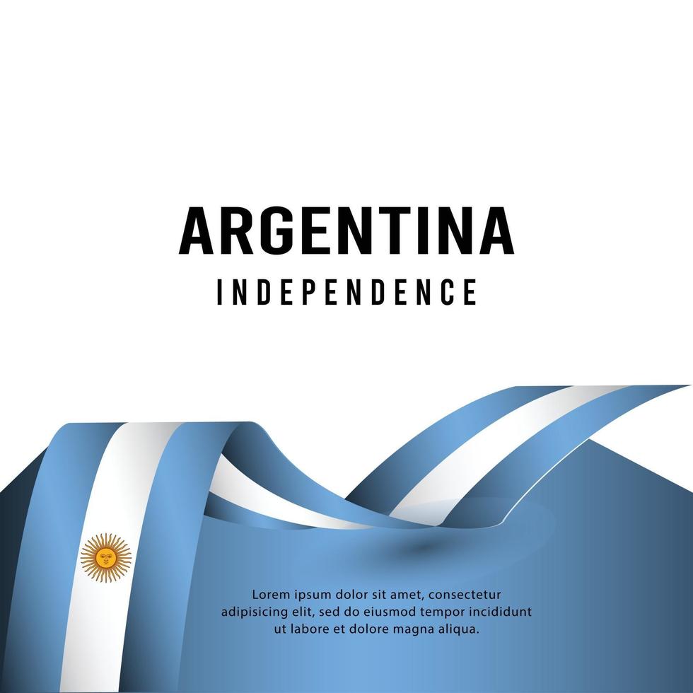 jour de l'indépendance de l'argentine-01 vecteur