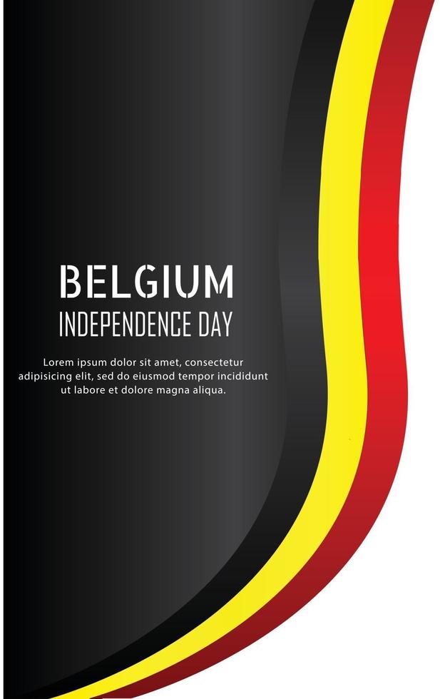 belgique indépendance jour-17 vecteur