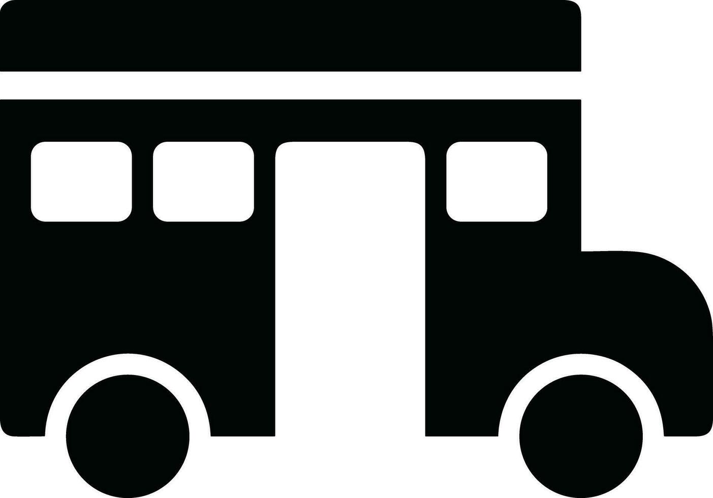 autobus transport symbole icône vecteur image. illustration de le silhouette autobus transport Publique Voyage conception image. eps dix