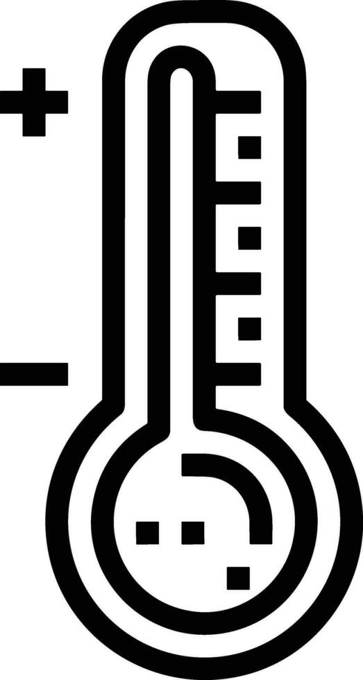 thermomètre médicament icône symbole image vecteur. illustration de le Température du froid et chaud mesure outil conception image.eps dix vecteur