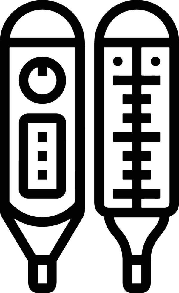 thermomètre médicament icône symbole image vecteur. illustration de le Température du froid et chaud mesure outil conception image.eps dix vecteur