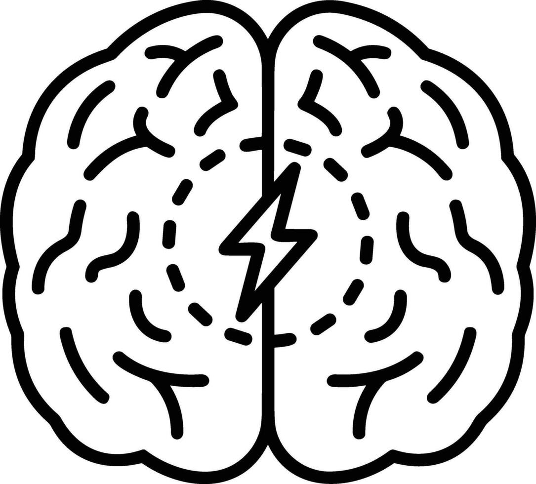 cerveau idée symbole icône vecteur image. illustration de le Créatif intelligence pense conception image. eps dix