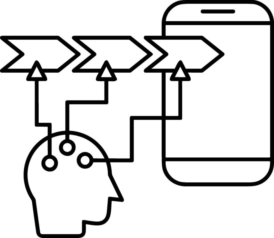 cerveau idée symbole icône vecteur image. illustration de le Créatif intelligence pense conception image. eps dix