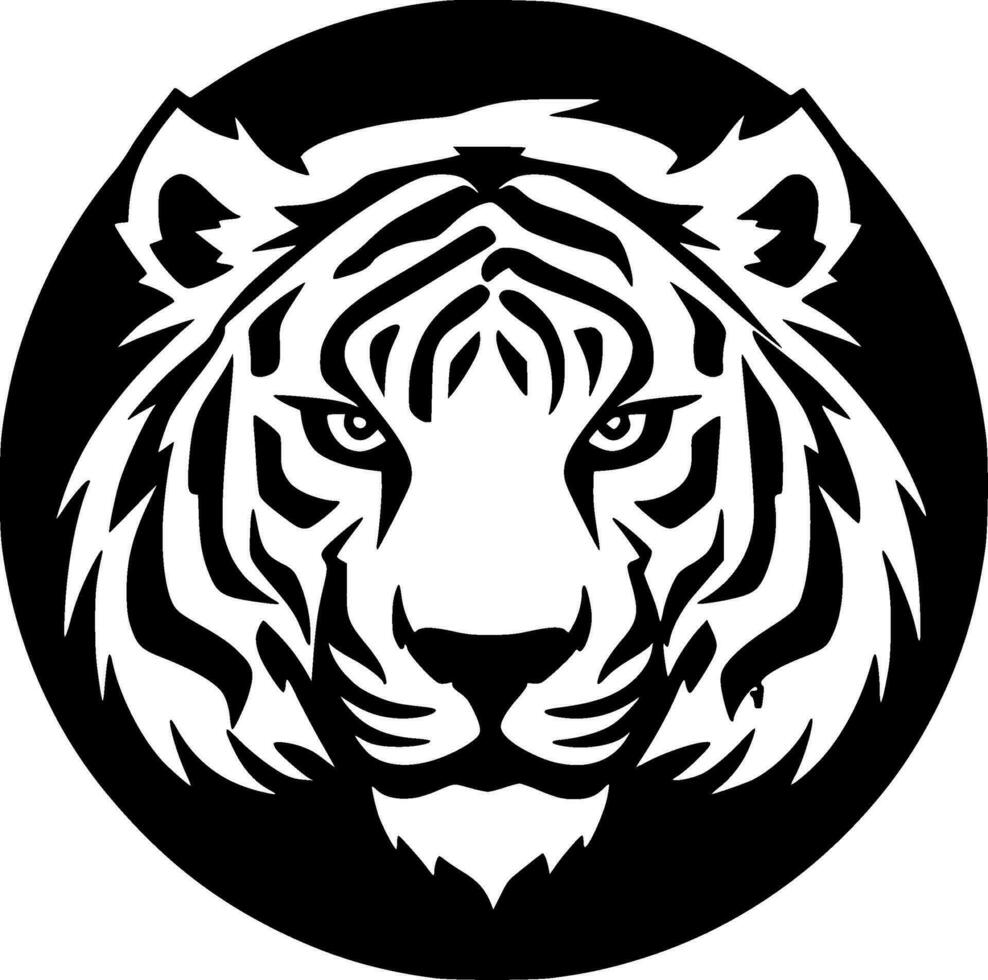 tigre, minimaliste et Facile silhouette - vecteur illustration