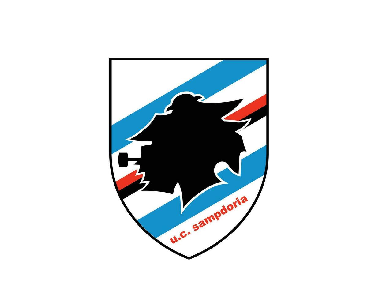 uc la sampdorie club logo symbole série une Football calcio Italie abstrait conception vecteur illustration