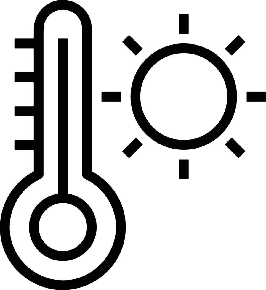 thermomètre médicament icône symbole image vecteur. illustration de le Température du froid et chaud mesure outil conception image.eps dix vecteur