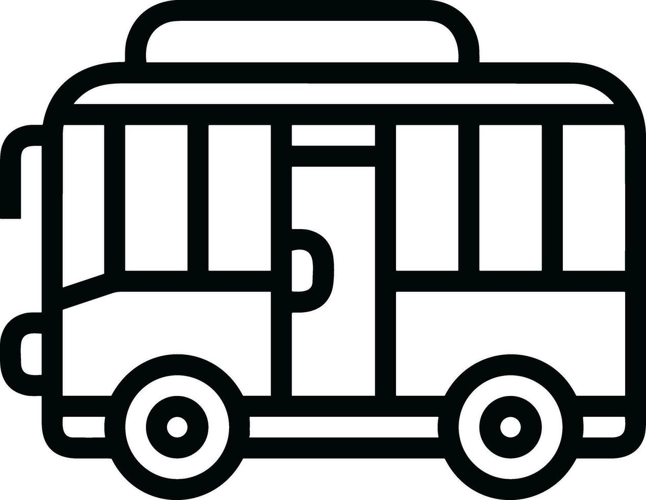 autobus transport symbole icône vecteur image. illustration de le silhouette autobus transport Publique Voyage conception image. eps dix