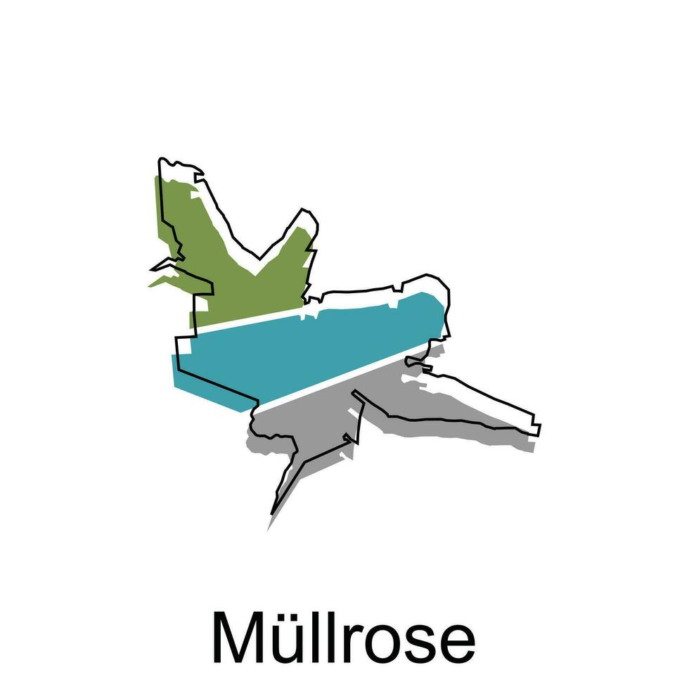 carte de mullrose vecteur illustration conception modèle, adapté pour votre entreprise