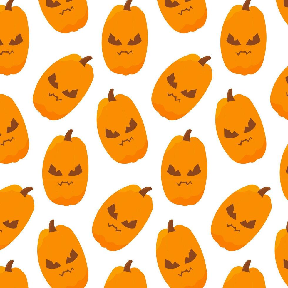 citrouille effrayant Halloween l'automne modèle textile je vecteur