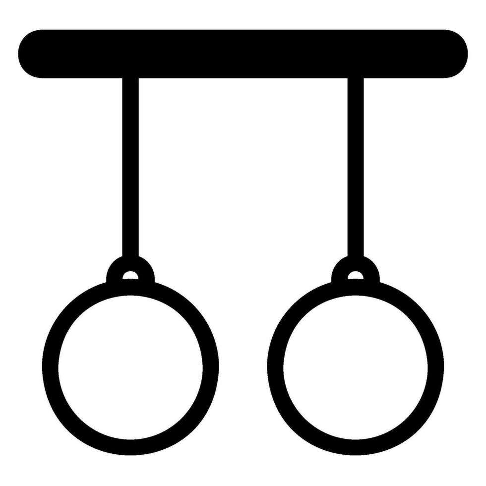 icône de glyphe d'anneau vecteur