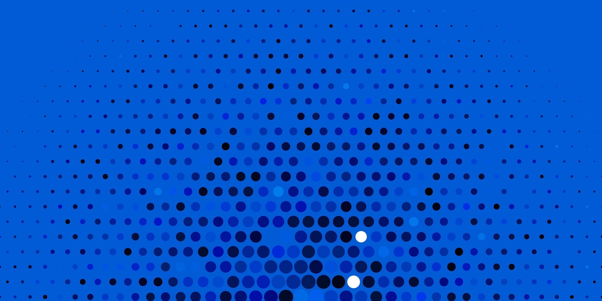 fond de vecteur bleu foncé avec des bulles. illustration abstraite moderne avec des formes de cercle coloré. modèle pour les sites Web.