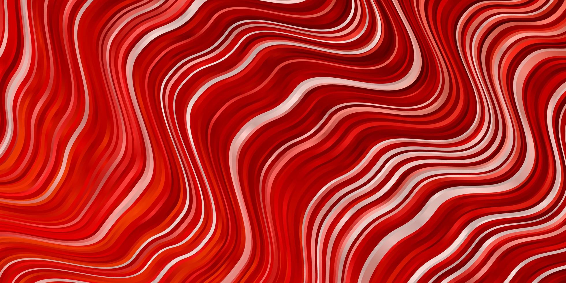 texture vecteur rouge clair avec des lignes tordues. illustration abstraite de dégradé avec des lignes tordues. modèle pour les sites Web, pages de destination.