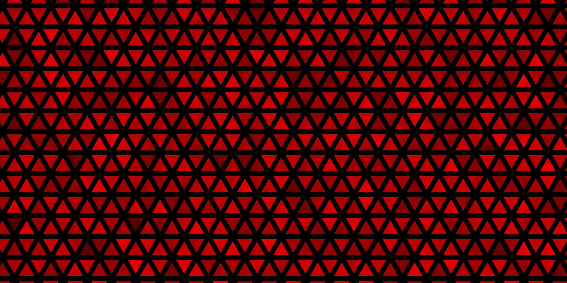 disposition de vecteur rouge clair avec des lignes, des triangles.