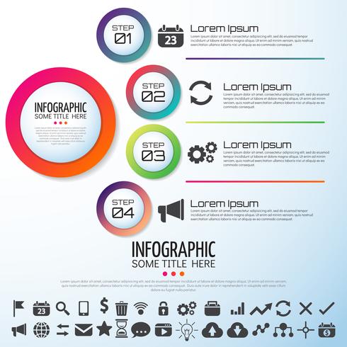 modèle de conception infographie vecteur