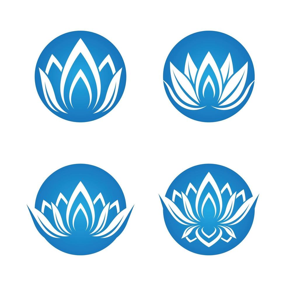 images de logo de lotus de beauté vecteur