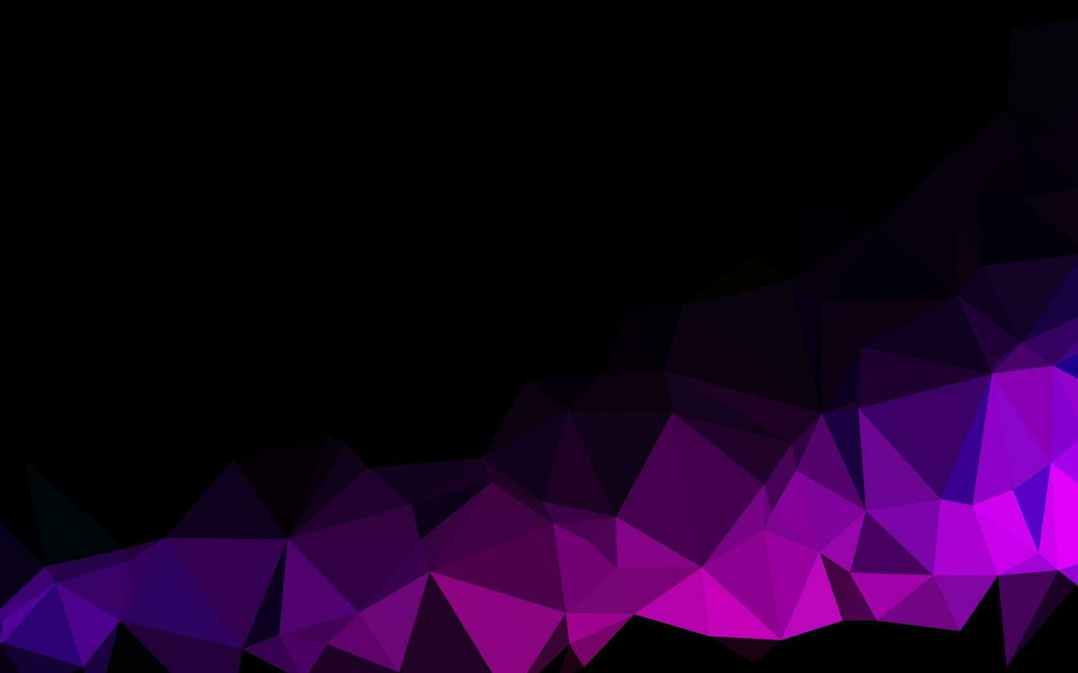 couverture low poly vecteur violet foncé, rose.