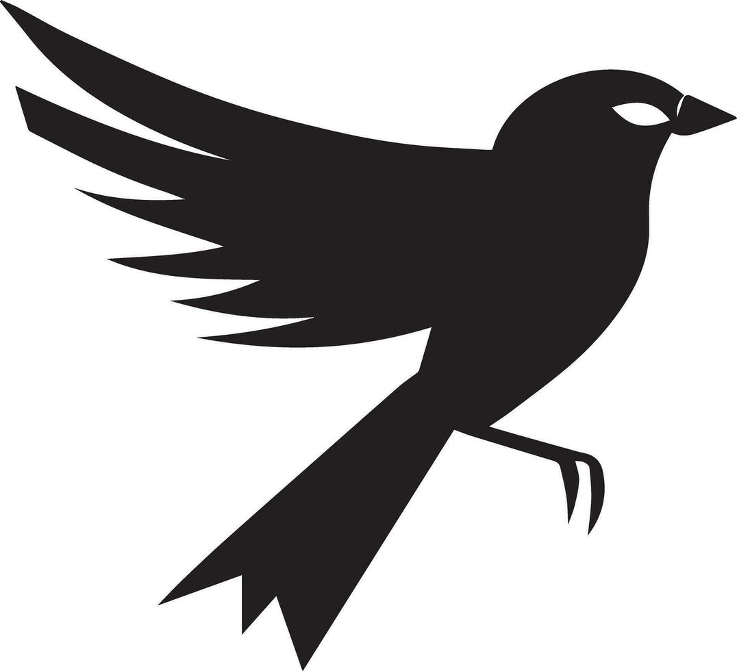 oiseau logo concept vecteur silhouette illustration