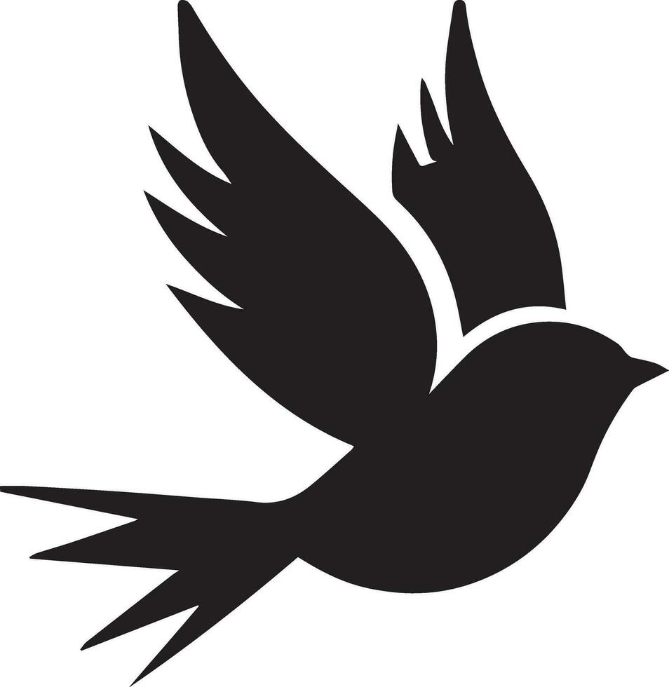 oiseau logo concept vecteur silhouette illustration
