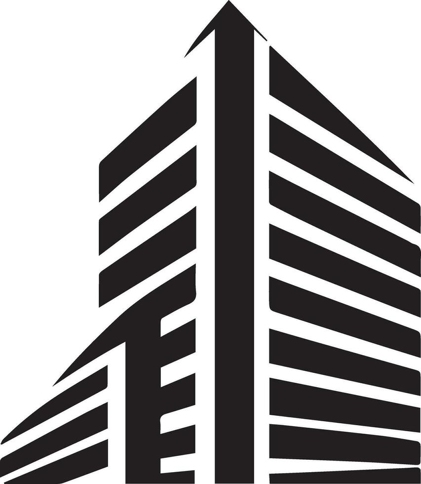 bâtiment logo vecteur silhouette illustration