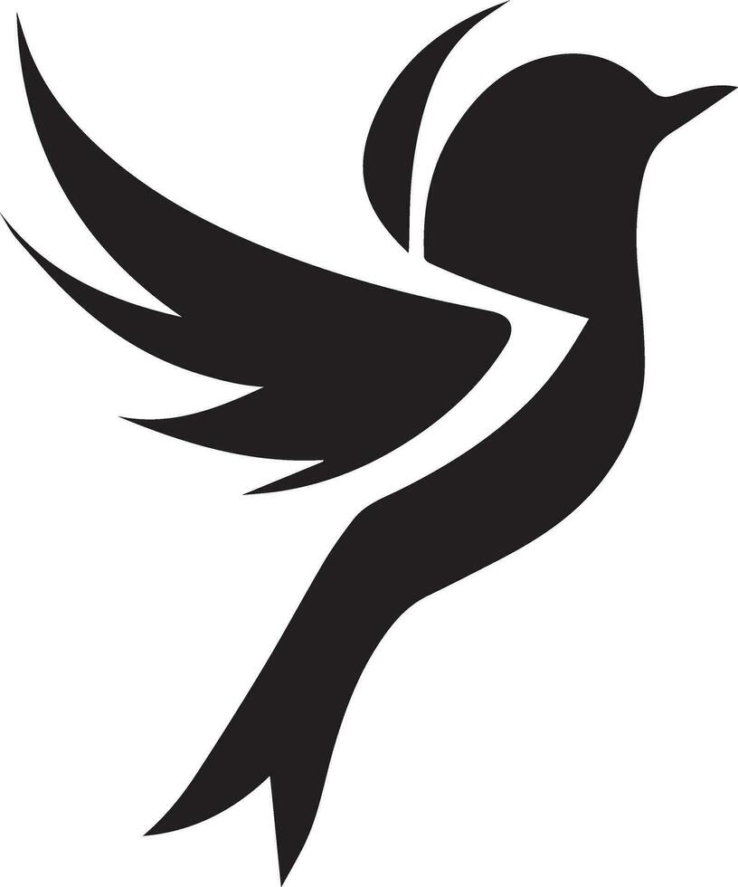 oiseau logo concept vecteur silhouette illustration