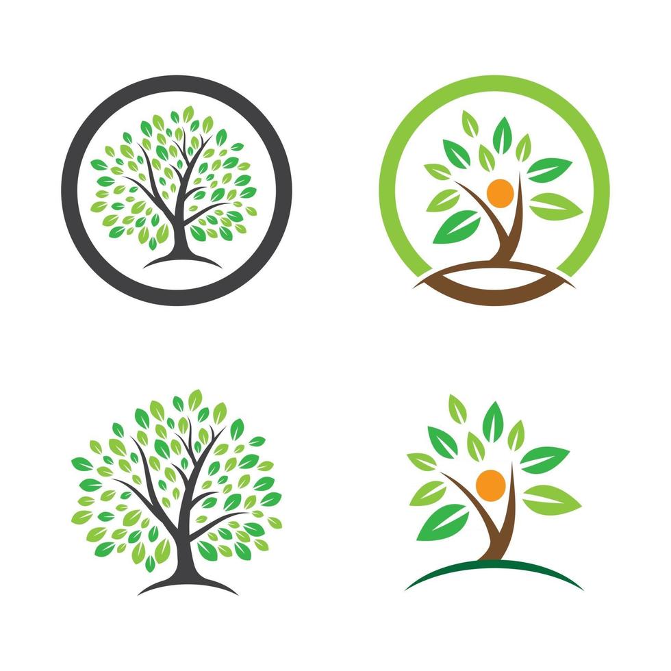 conception d'images de logo d'arbre vecteur