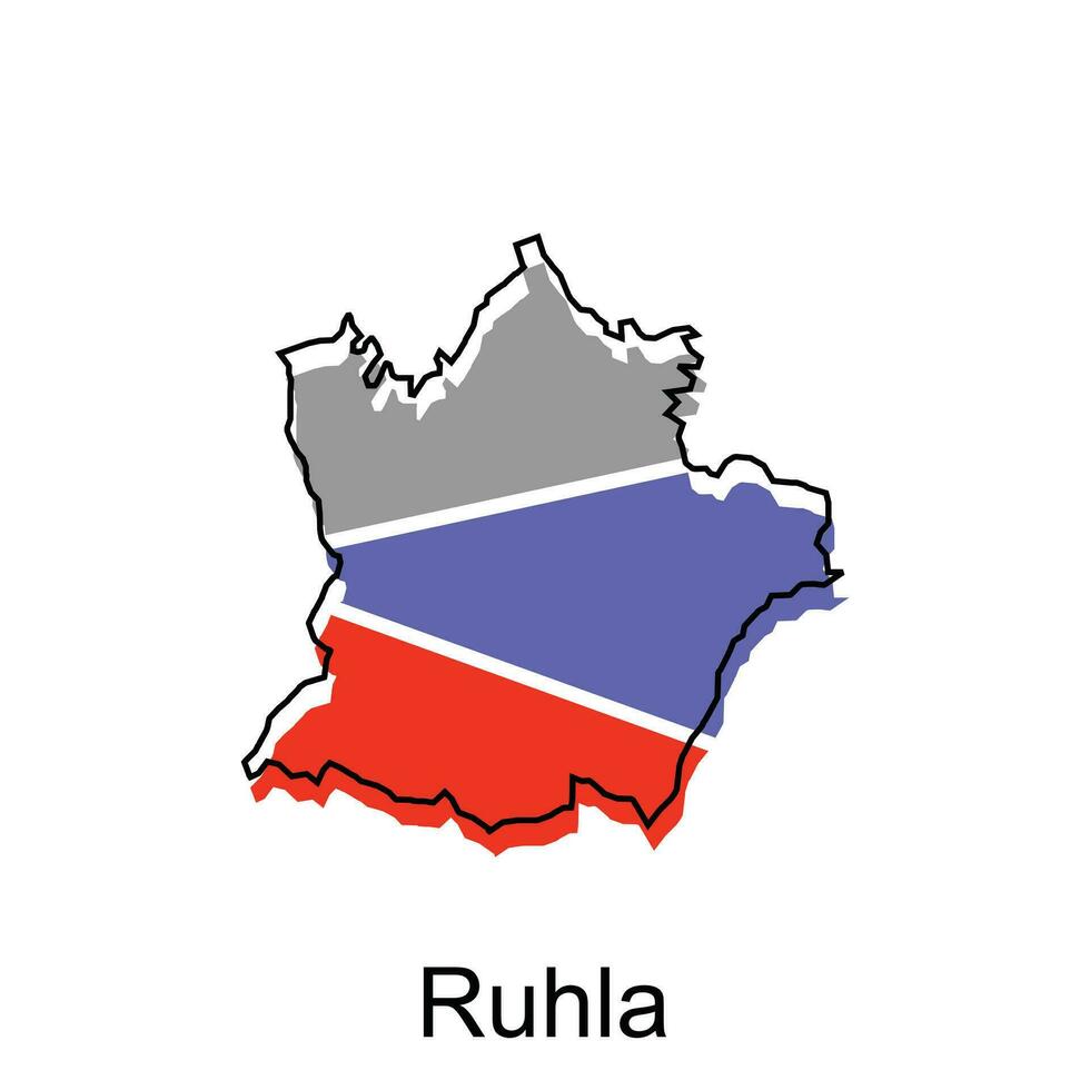 vecteur carte de Ruhla. les frontières de pour votre infographie. vecteur illustration conception modèle