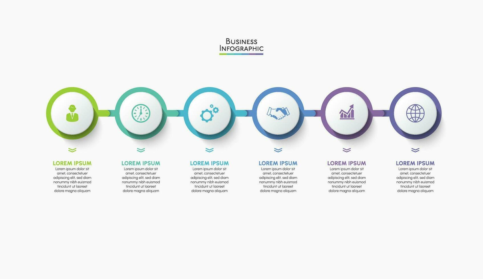 modèle d'infographie de présentation entreprise vecteur