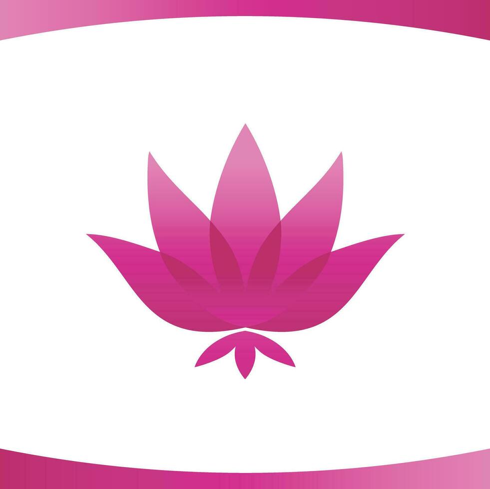 rose lotus fleur logo vecteur