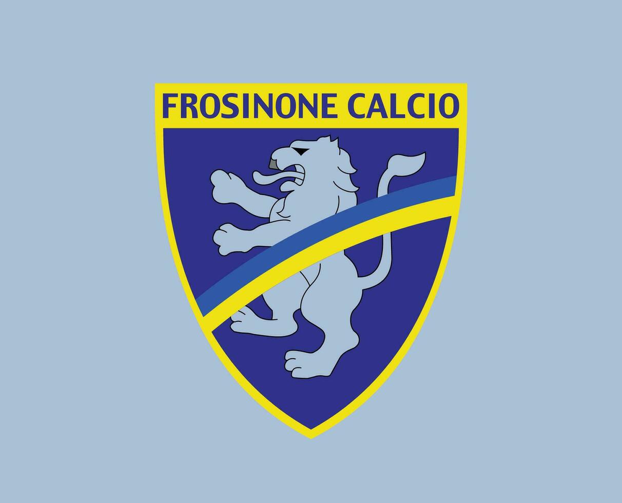 frosinone club logo symbole série une Football calcio Italie abstrait conception vecteur illustration avec Contexte