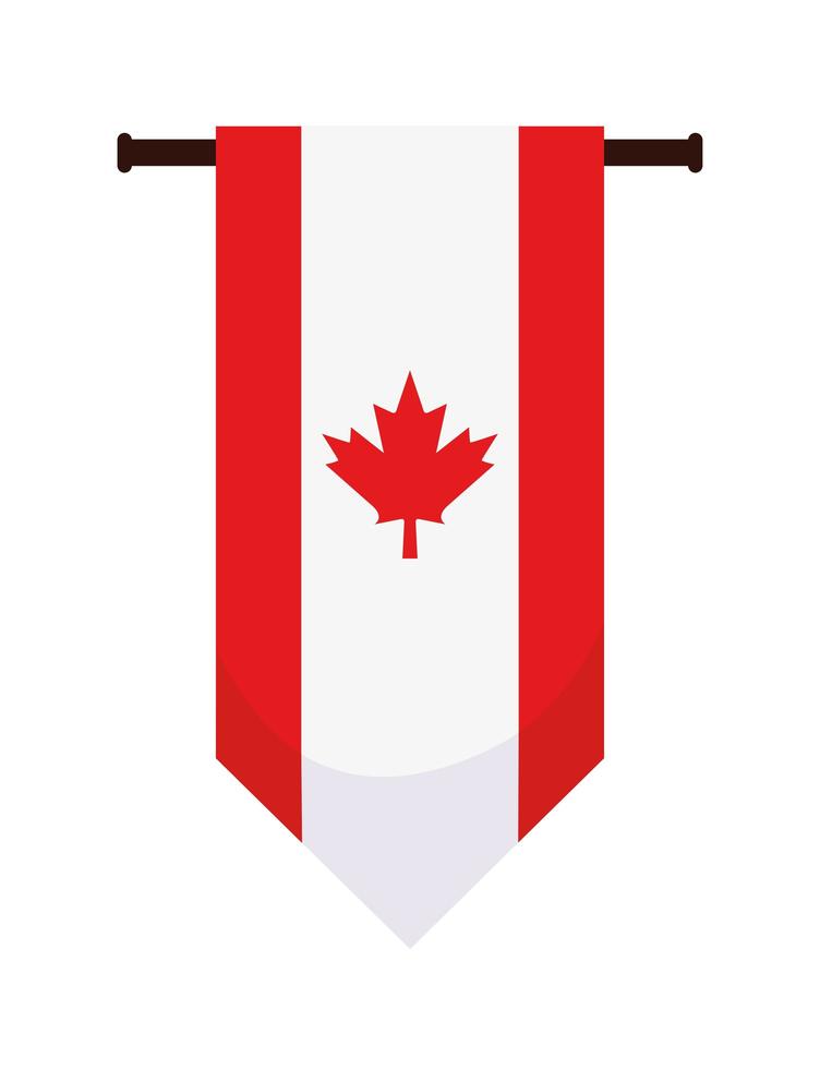 représentation du drapeau canadien vecteur