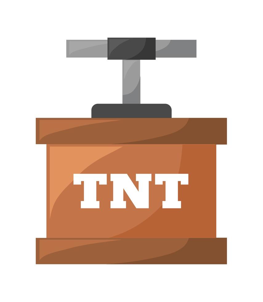 conception de détonateur tnt vecteur