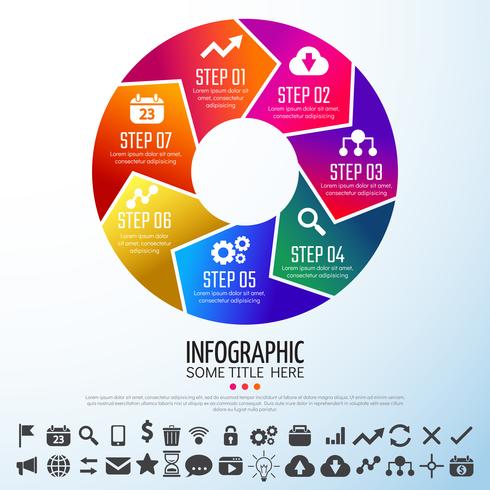 modèle de conception infographie vecteur