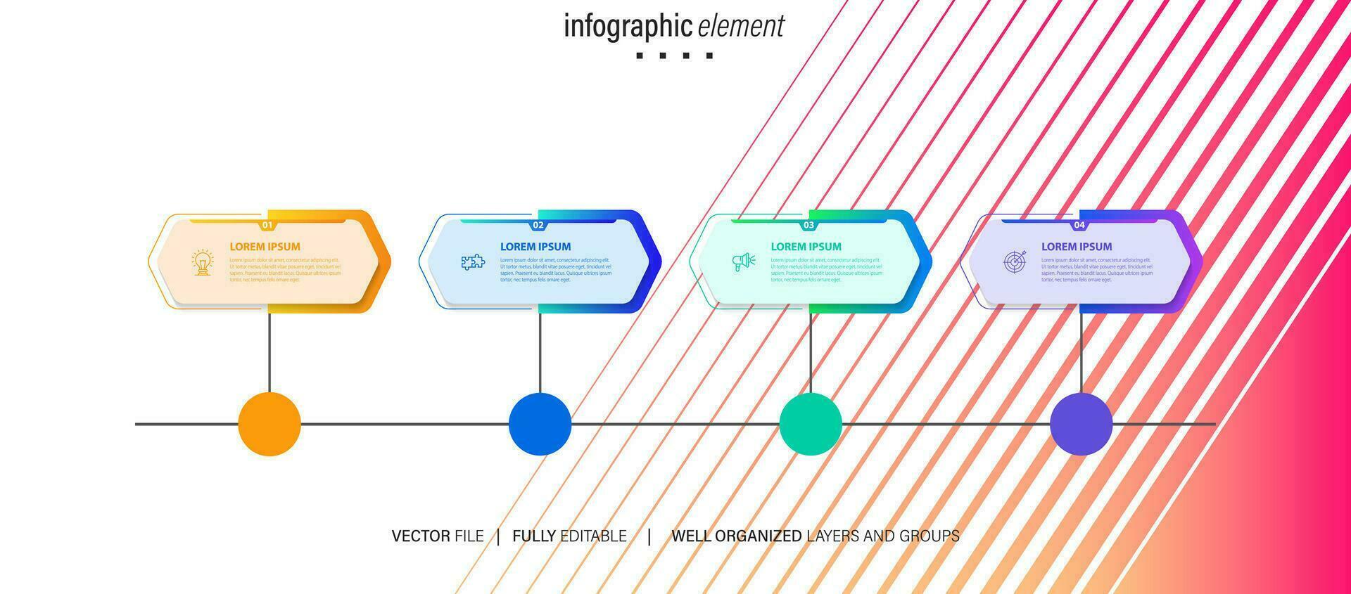 infographie d'entreprise avec vecteur de conception de papier de note.