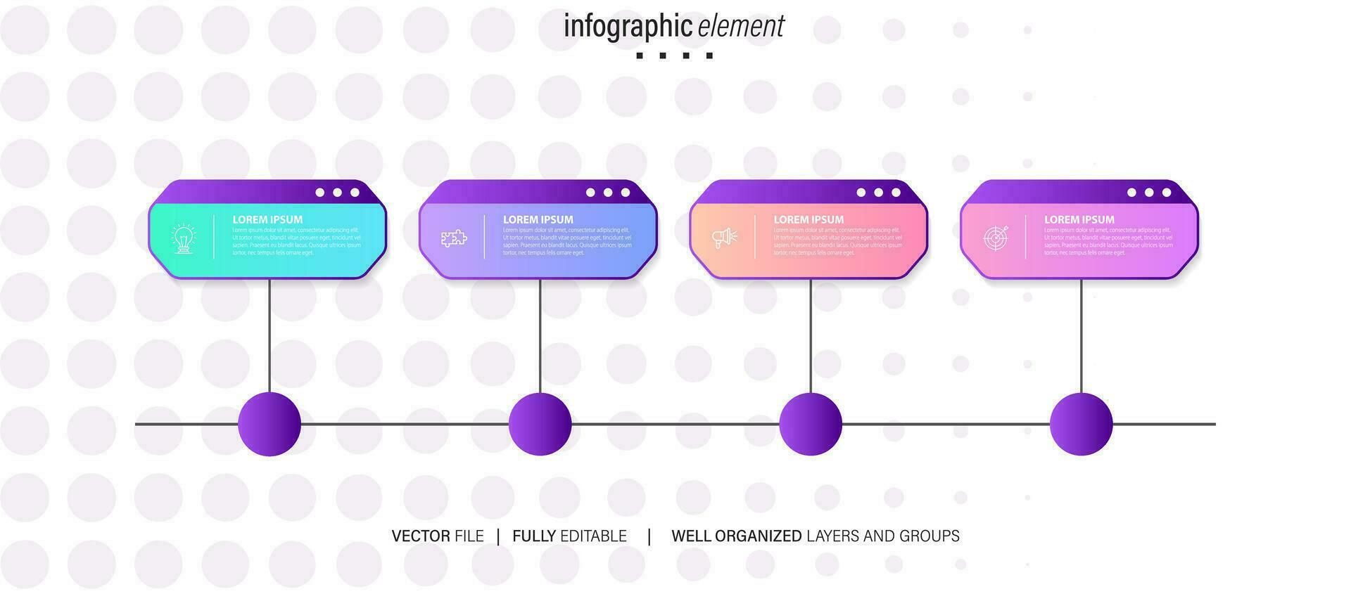 infographie éléments Les données visualisation vecteur