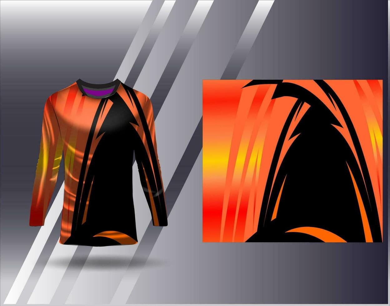 des sports Jersey et T-shirt modèle des sports conception pour Football courses jeu Jersey vecteur