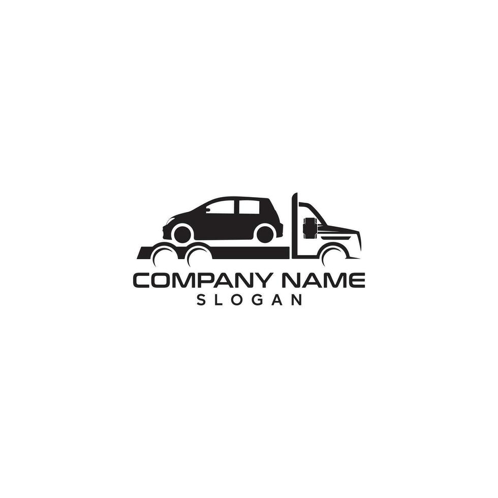 logo de camionnage. création de logo vectoriel premium isolée. concept de logo prêt à l'emploi