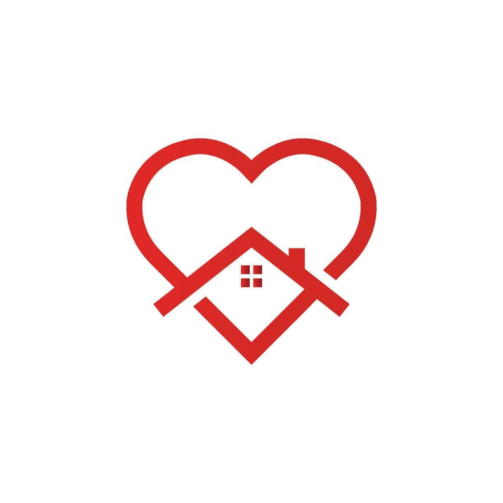 logo coeur créatif et modèle de vecteur de conception de symbole