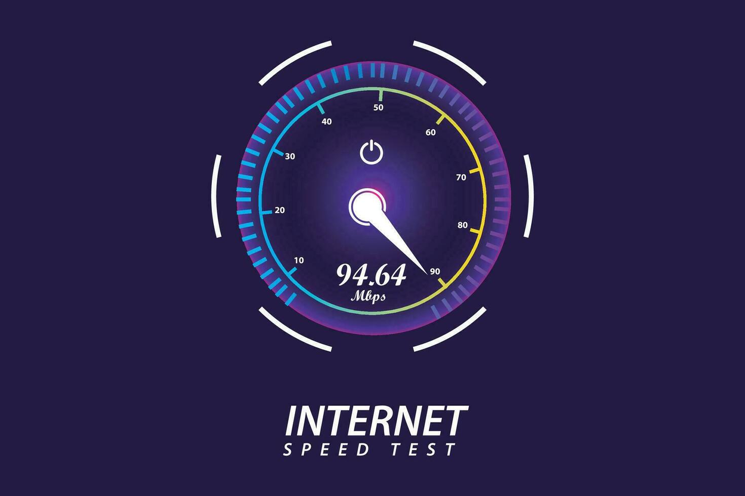 vecteur l'Internet la vitesse tester modèle