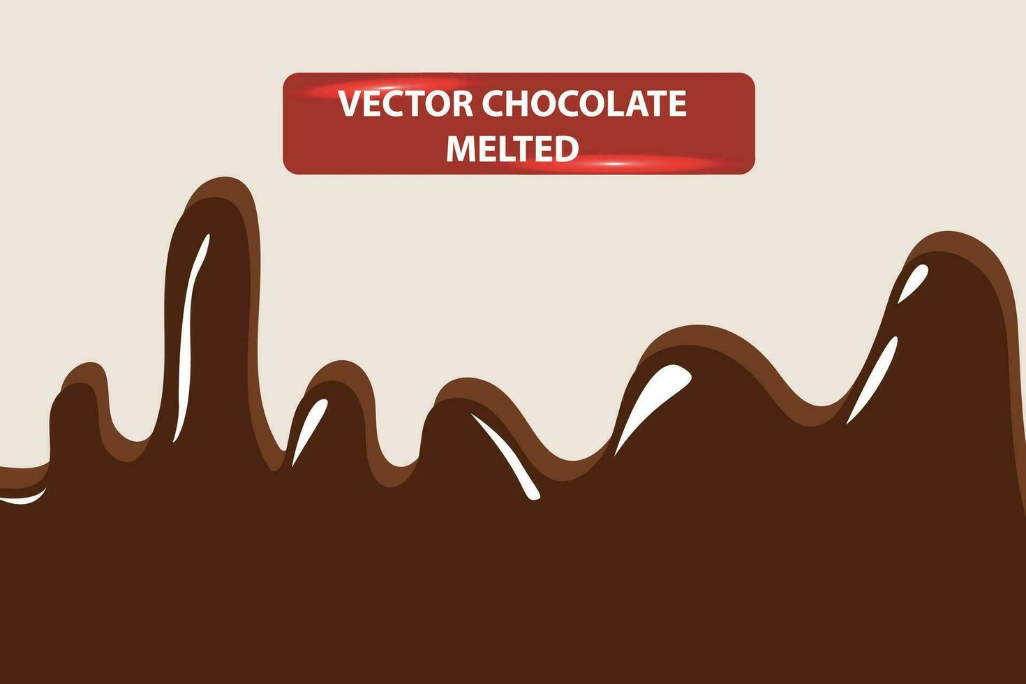 vecteur Chocolat bar fondu vers le bas