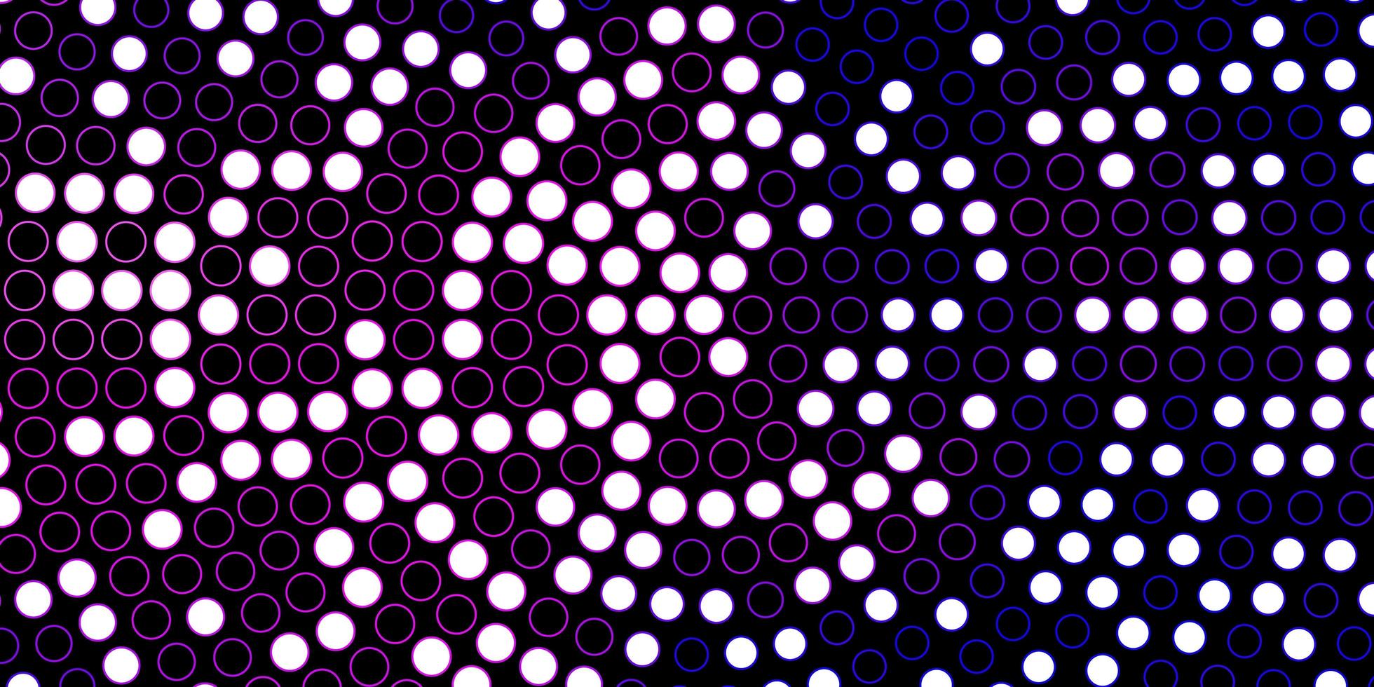 motif vectoriel violet foncé, rose avec des cercles. illustration abstraite avec des taches colorées dans un style nature. conception d'affiches, bannières.