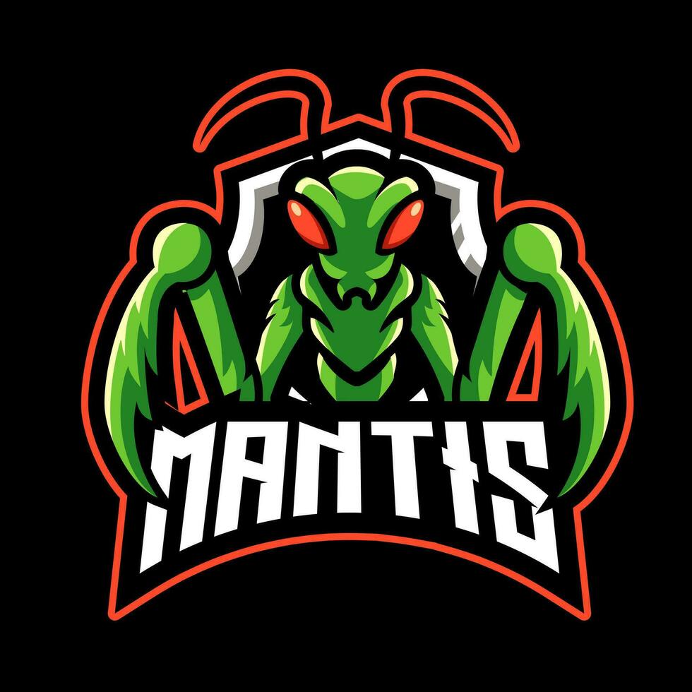 mante mascotte logo e sport jeu concept illustration vecteur