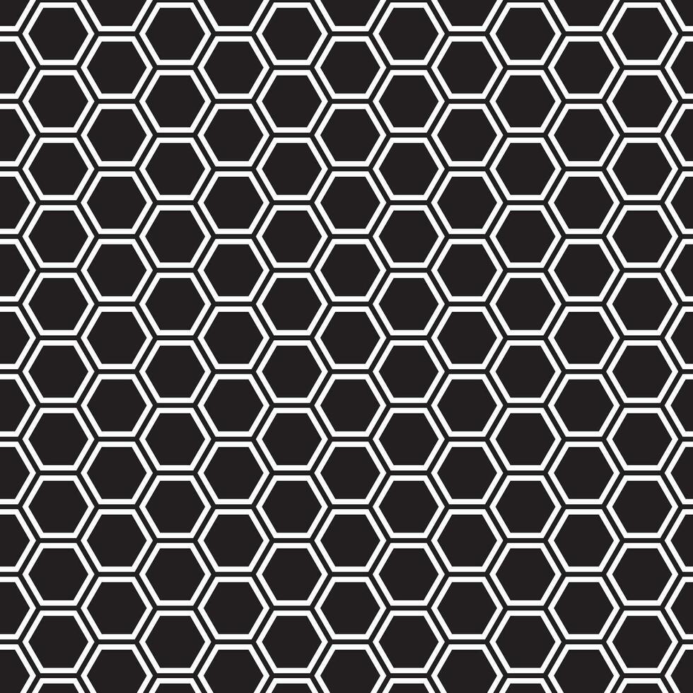 abstrait noir hexagone modèle art, parfait pour arrière-plan, fond d'écran vecteur