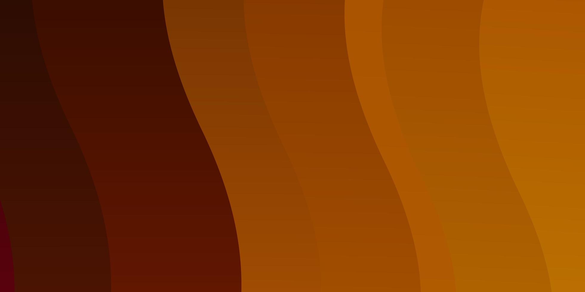 texture vecteur orange clair avec des courbes. illustration lumineuse avec des arcs circulaires dégradés. conception pour la promotion de votre entreprise.